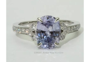 Lavender Sapphire Petal Ring