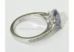 Lavender Sapphire Petal Ring